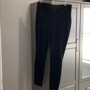 Faux suede black leggings high waist size large